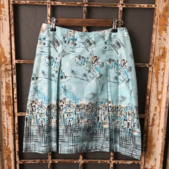 Sheri Martin New York Pleated Skirt Size 8 Petite - Picture 2 of 5